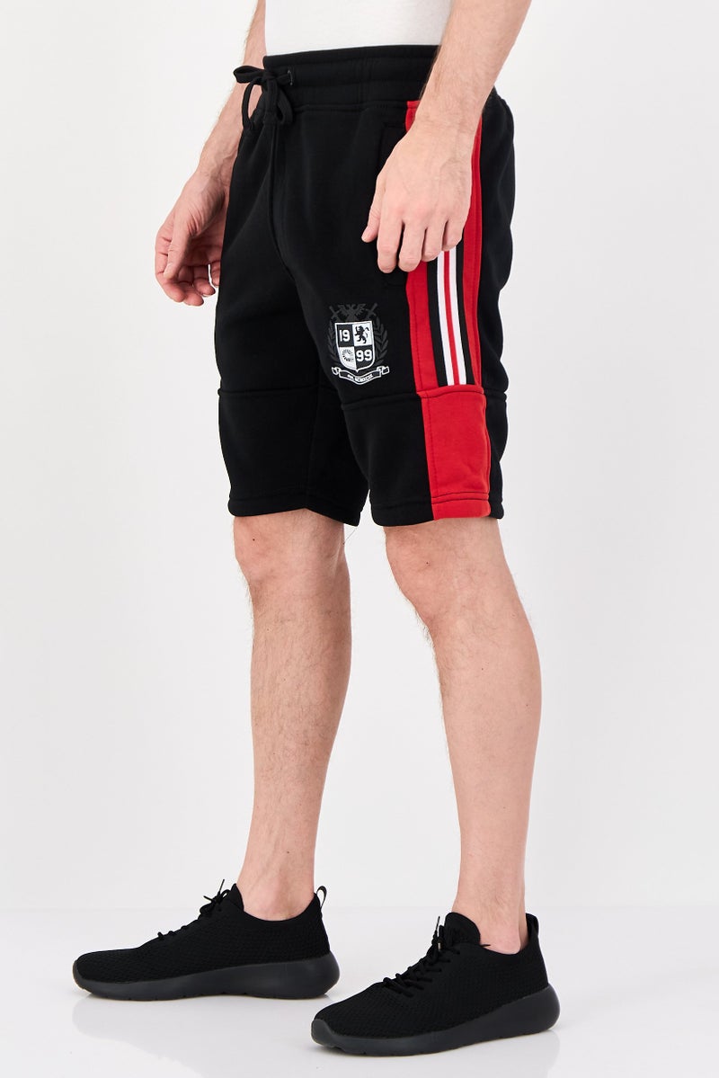 Akademiks Men Sportswear Fit Outdoor Shorts, Black - Image 3
